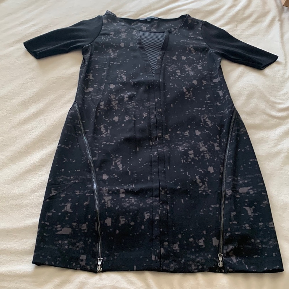 Like new Elie Tahari black zip and mesh dress
